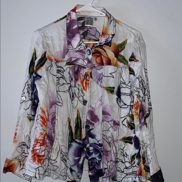 Parsley & Sage Tops - Parsley & Sage Multicolor Floral Button Down Shirt Size XL